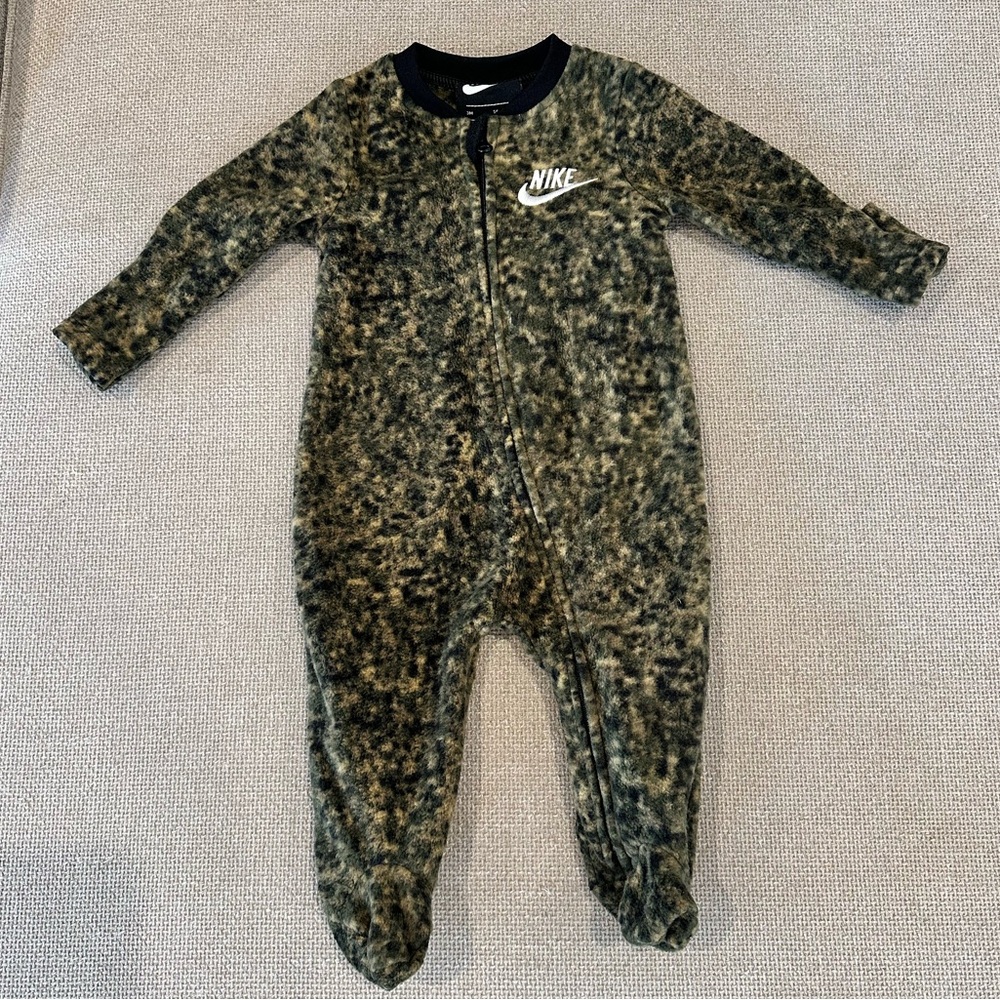 Nike Kids' Green Camo Fleece One-Piece